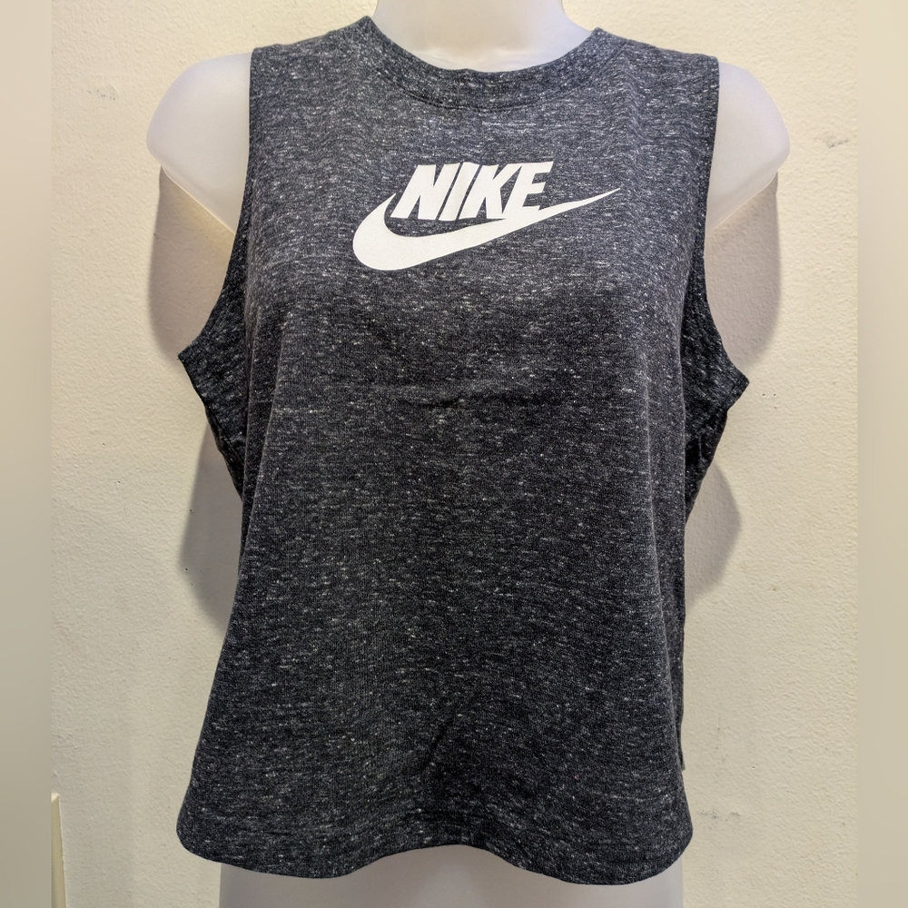 Nike Women's Charcoal Muscle Tee Size Xl